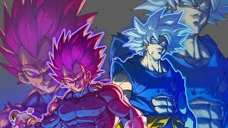 Goku Ui Vs Vegeta Ue  Full Fight [upl. by Anaigroeg]