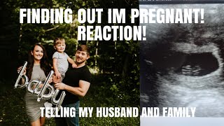 IM PREGNANT MY REACTION amp TELLING HUSBAND Emotional [upl. by Ynohtnacram204]