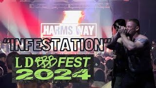 Harms Way “Infestation” Live LDB 2024 [upl. by Acirehs]