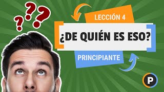 4  Apóstrofes Posesivos en Inglés  Principiante [upl. by Rodney]