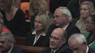 Oscar Pistorius trial Tearful apology to Reeva Steenkamps family [upl. by Adnolay223]