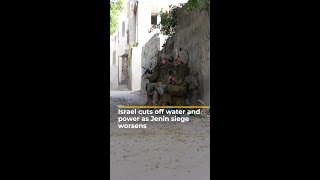 Israel cuts water and power as Jenin siege worsens  AJ shorts [upl. by Kathy]