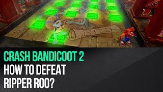 Crash Bandicoot 2  How to defeat Ripper Roo [upl. by Aciretahs]