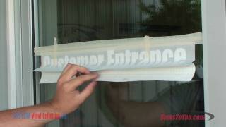 Vinyl Lettering Installation How To [upl. by Gnehs]