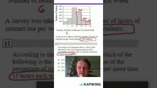 SAT Histograms shorts maths satmath sat graph histogram interpretation [upl. by Lyndsey]