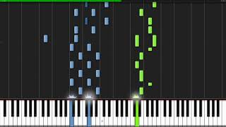 aLIEz Aldnoah Zero Ending 2 Piano Tutorial Synthesia TehIshter [upl. by Lainey]