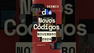 Novos códigos ARL Deemix e DeemixFix  Atualização Novembro 2024 Link nos comentários deemix [upl. by Kcirdderf]