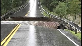 Road Collapse Maine 2008 [upl. by Hallerson]