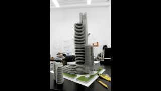 Architectural model time lapse  The making of Trinity Tower [upl. by Seebeck899]