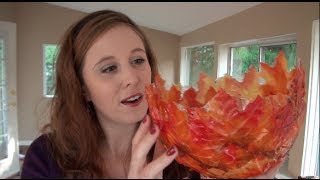 Fall Leaf Bowl Tutorial [upl. by Narret]