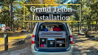 Grand Teton camper conversion box installation video [upl. by Grani]