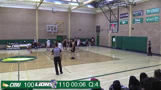 CMU Blazers Basketball v Trinity Bible Lions [upl. by Eanrahc]