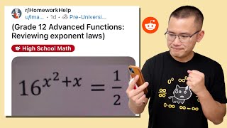 How to solve an exponential function with quadratic exponent Reddit rhomeworkhelp [upl. by Hernando76]