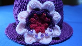 Tutorial cappello a uncinetto con tesa  1° Parte [upl. by Clance]