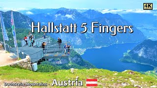 FIVE FINGERS HALLSTATT  DACHSTEIN Glacier  AUSTRIA  Hallstatt 5 fingers  Krippenstein Seilbahn [upl. by Lian]