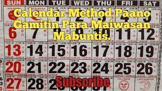 Calendar method Paano gamitin para maiwasan mabuntis [upl. by Rialb]