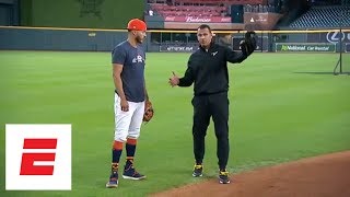 FULL Carlos Correa on playing SS nerves before engagement after Game 7 of World Series  ESPN [upl. by Zedekiah398]