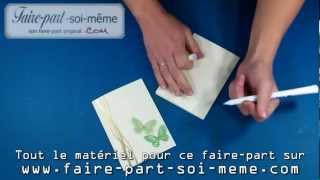 Fairepart de mariage Papillons [upl. by Eatnod]