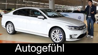 New VW Volkswagen Passat GTE FULL REVIEW test driven PluginHybrid 2016 [upl. by Shing]