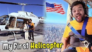 My First Helicopter Ride In America USA 🇺🇸🚁  Dream Came True ❤️  Poora New York Dekh Liya 😍 [upl. by Zebulen]