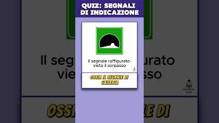 Quiz patente B Argomento Segnali Di Indicazione [upl. by Rory]