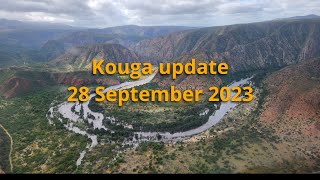 Kouga dam update 28 September 2023 dam level reach 79 and is expected reach overflow level [upl. by Ihcas81]