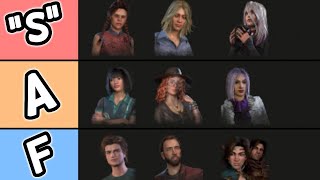 The DEFINITIVE DBD Survivor main tier list [upl. by Aikemaj]