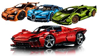 All LEGO Technic Supercars scale 18 2016  2022 CompilationCollection Speed Build [upl. by Wills]