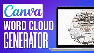 WORD CLOUD GENERATOR USING CANVA  WORD CLOUD TUTORIAL [upl. by Eanram599]