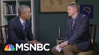 YouTubes Destin Sandlin Interview President Obama At White House  MSNBC [upl. by Muiram]