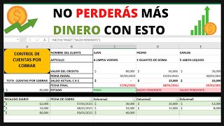 🤑 Control De Créditos Plantilla Excel  Como Gestionar tus cuentas por cobrar [upl. by Opiuuk]