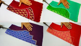 Blouse designs  4  Blouse designs in 1 video  blouse back neck design [upl. by Ajan]