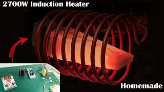 Simple Building a 2700W Induction Heater  12v DC Powerful Induction Heater [upl. by Bridge]