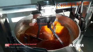 HALWA MAKING in GK SWEET MAKING MACHINE by GLOBAL KITCHEN EQUIPMENT COMPANYCOIMBATORE [upl. by Cralg]