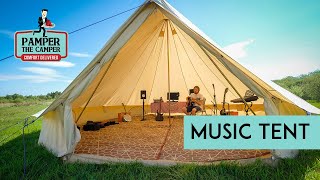 6m Bell Tent Makes The Perfect Music Room [upl. by Llertnauq]