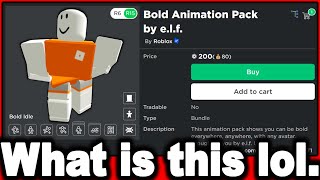 The new roblox animation bundle is so weird lol GOOD NEWS FOR R6 AVATARS [upl. by Irej1]