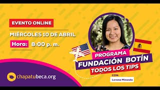 Programa de la Fundación Botín Todos los Tips [upl. by Hanima]