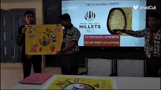 INTERNATIONAL YEAR OF MILLETS 2023 by NCC boys Poster presentation [upl. by Jazmin]