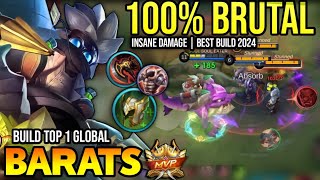 BARATS BEST BUILD 2024  TOP GLOBAL BARATS GAMEPLAY  MOBILE LEGENDS✓ [upl. by Nerte446]