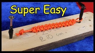 Easy Paracord Bracelet Instructions braccialetto corda [upl. by Assilana]