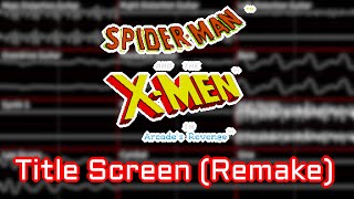 Remake Title Screen  SpiderMan and XMen Arcades Revenge [upl. by Holmun]