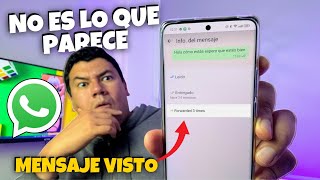 📵 FUNCIÓN CONFIRMACIÓN DE LECTURA EN WHATSAPP😟 NO ES LO QUE PARECE [upl. by Esoryram292]