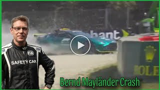 Safety Car driver Bernd Maylander crashes hard in Monza  F1 Safety Car crash [upl. by Ivo]