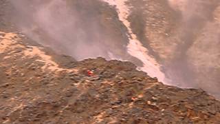 Rockfall in Grand Couloir Mont Blanc [upl. by Delfeena]