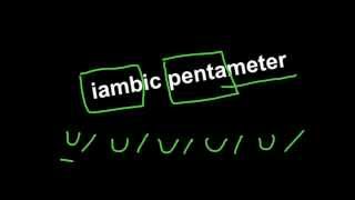 Understanding Iambic Pentameter [upl. by Gnart335]