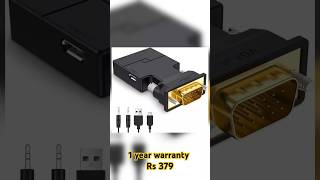 VGA to HDMI CABLE  VGA TO HDMI Converter with 1 year warranty only in Rs 379 tech gadgets [upl. by Carlene]