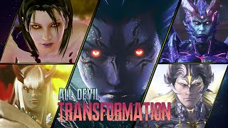 ALL DEVIL GENEDEMON TRANSFORMATIONS IN TEKKEN  TEKKEN 8 4K [upl. by Merle530]