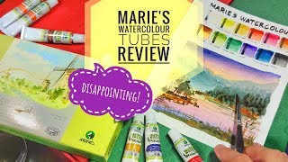 Maries Watercolor  Its disappointing Review and comparison [upl. by Hellene]