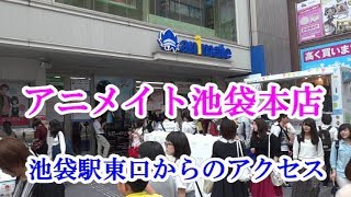 「アニメイト池袋本店」へのアクセス（池袋駅東口から） [upl. by Jard]