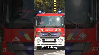 BREE FIRE DEPARTMENT RESPONDING feuerwehr brandweer pompiers bree belgium fire rescue [upl. by Alurta]